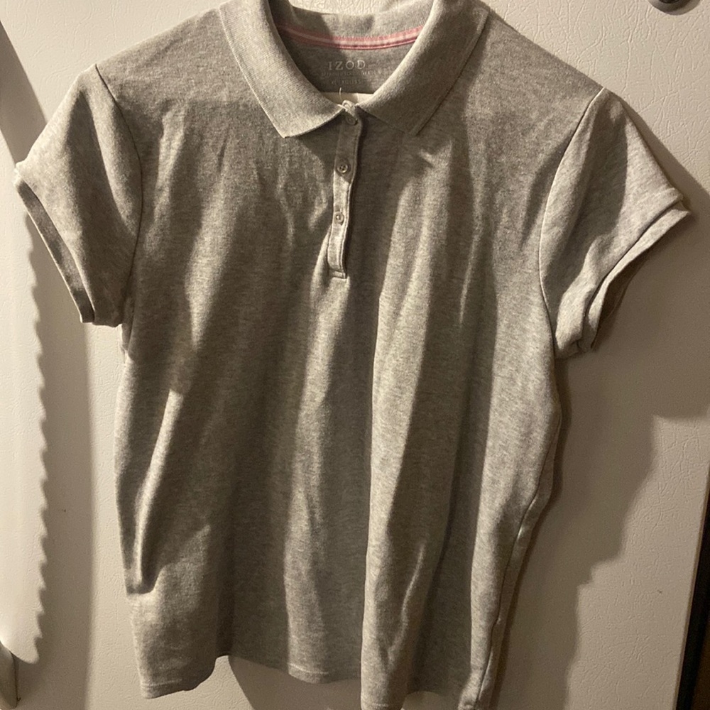 Grey school shirt with collar